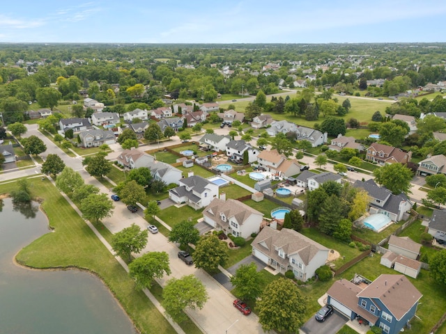 2013 Graystone Dr, Joliet, IL 60431 - aerial perspective of suburban area with a large body of water
