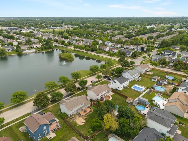 2013 Graystone Dr, Joliet, IL 60431 - aerial perspective of suburban area featuring a nearby body of water
