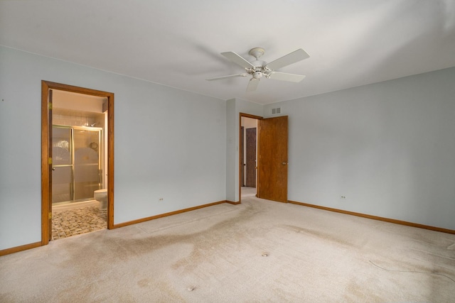 9228 Ridgeland Ave, Oak Lawn, IL 60453 - carpeted spare room with baseboards and a ceiling fan