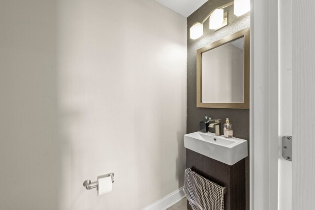 8529 Sawyer Ct, Joliet, IL 60431 - bathroom with vanity and baseboards
