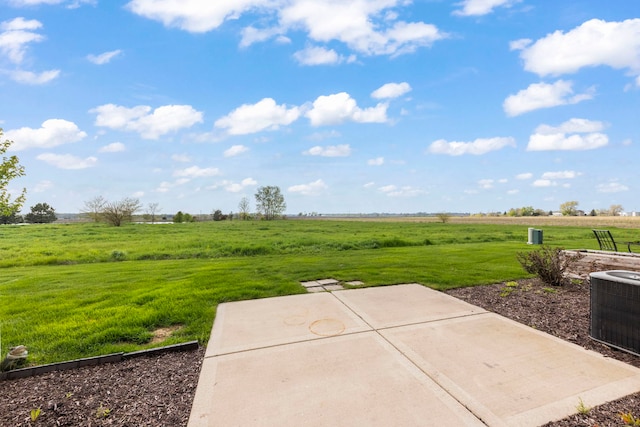 8529 Sawyer Ct, Joliet, IL 60431 - view of patio / terrace featuring a view of countryside and central AC