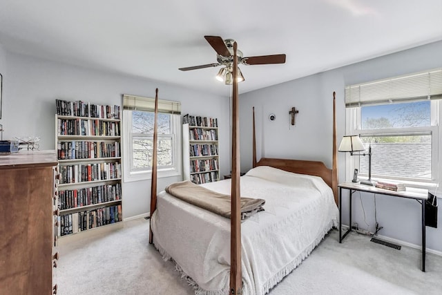 962 Thompson Blvd, Buffalo Grove, IL 60089 - carpeted bedroom featuring a ceiling fan
