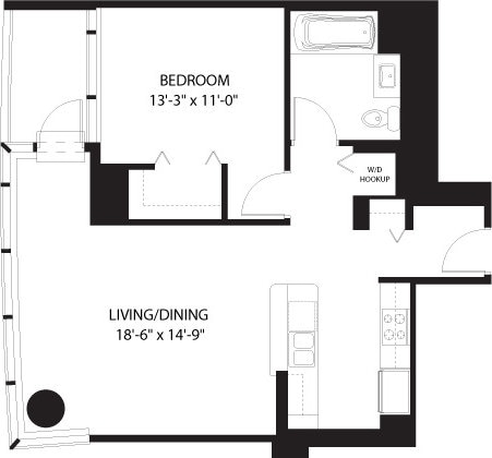 60 E Monroe St Unit 2705, Chicago, IL 60603 - floor plan / room layout
