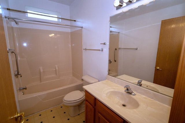 3404 Steeplechase Way, Grayslake, IL 60030 - bathroom featuring toilet, bathing tub / shower combination, and vanity