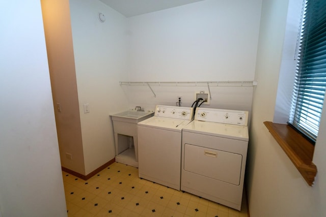 3404 Steeplechase Way, Grayslake, IL 60030 - laundry area with washing machine and clothes dryer and baseboards