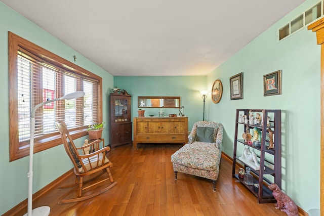 2810 Billie Limacher Ln, Plainfield, IL 60586 - living area featuring hardwood / wood-style flooring and baseboards
