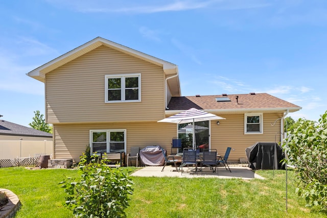 2810 Billie Limacher Ln, Plainfield, IL 60586 - back of property featuring a patio area and a shingled roof