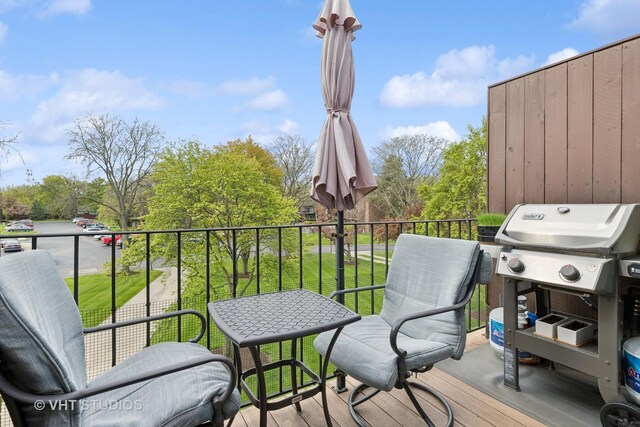 1450 Sandpebble Dr Unit 343, Wheeling, IL 60090 - balcony with grilling area