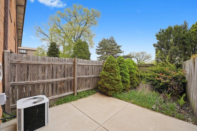 view of patio / terrace with a fenced backyard