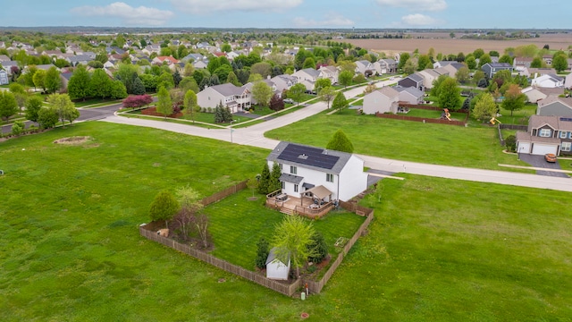 aerial view featuring a residential view