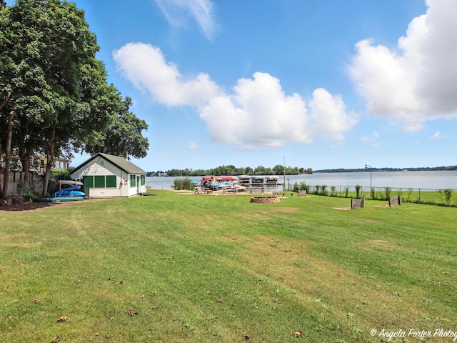 2912 Magellan Dr, Mchenry, IL 60051 - view of grassy yard featuring a water view