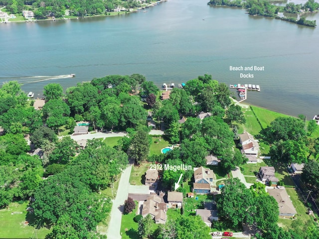 2912 Magellan Dr, Mchenry, IL 60051 - aerial overview of property's location with a nearby body of water
