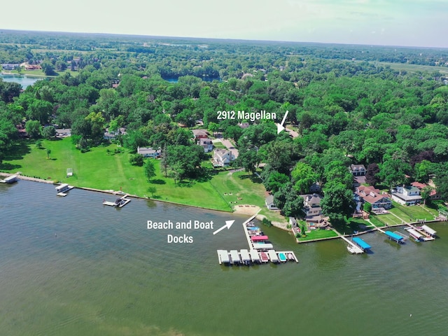 2912 Magellan Dr, Mchenry, IL 60051 - bird's eye view of a large body of water