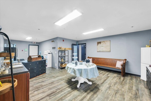dining room featuring light wood-style floors