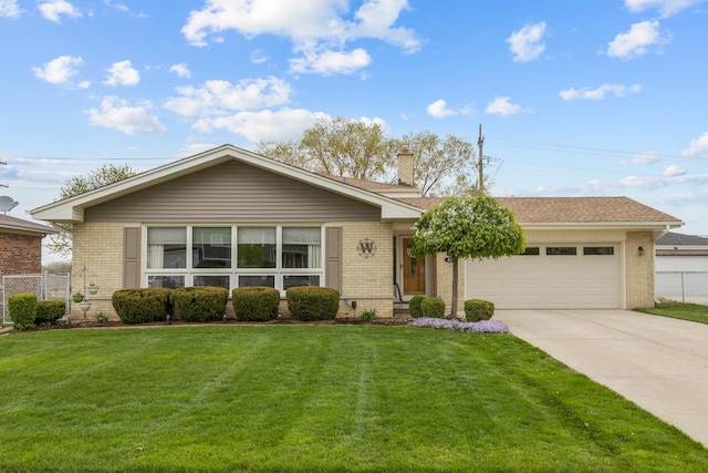 437 Wingate Dr, Schaumburg, IL 60193 - view of front facade with brick siding, an attached garage, and driveway