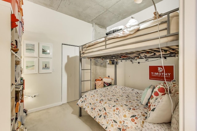 235 W Van Buren St Unit 3414, Chicago, IL 60607 - bedroom with finished concrete flooring and baseboards