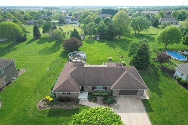 view from above of property