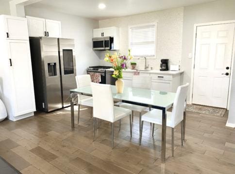 1313 Gordon Ave, Calumet City, IL 60409 - dining area featuring recessed lighting and wood finished floors