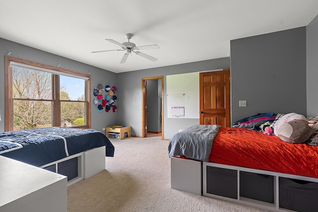 12318 W Donegal Ln, New Lenox, IL 60451 - bedroom with carpet flooring and a ceiling fan