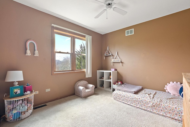 12318 W Donegal Ln, New Lenox, IL 60451 - bedroom featuring carpet flooring, ceiling fan, and baseboards