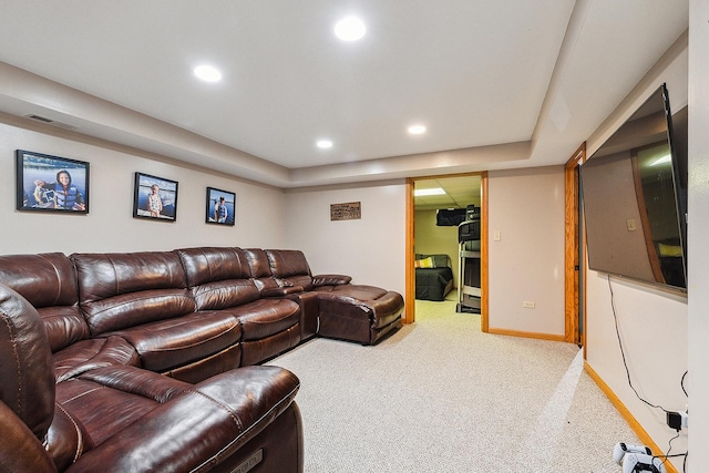 12318 W Donegal Ln, New Lenox, IL 60451 - living area with carpet flooring, recessed lighting, and baseboards