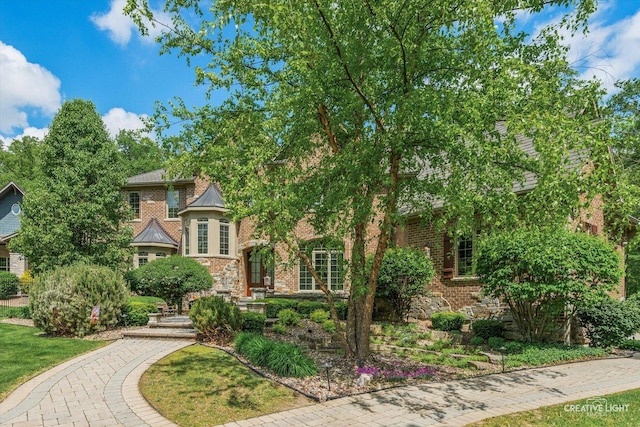 4779 Lees Ct, Oswego, IL 60543 - tudor home with brick siding and stone siding