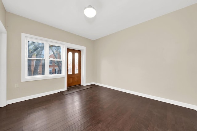 2720 S Christiana Ave, Chicago, IL 60623 - entrance foyer featuring baseboards and dark wood-type flooring