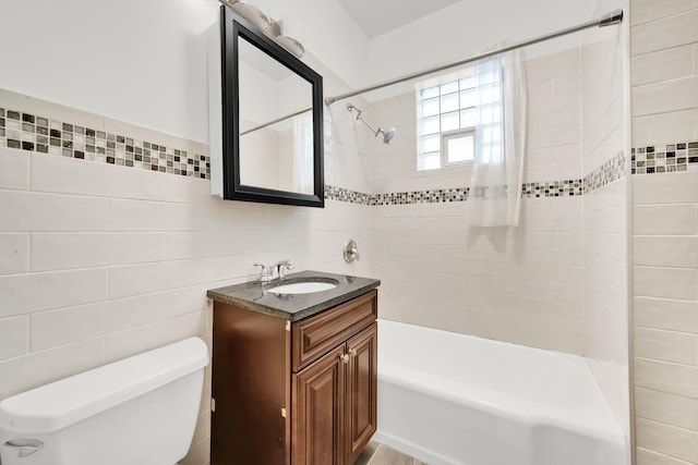2720 S Christiana Ave, Chicago, IL 60623 - full bath with toilet, tile walls, bathing tub / shower combination, and vanity