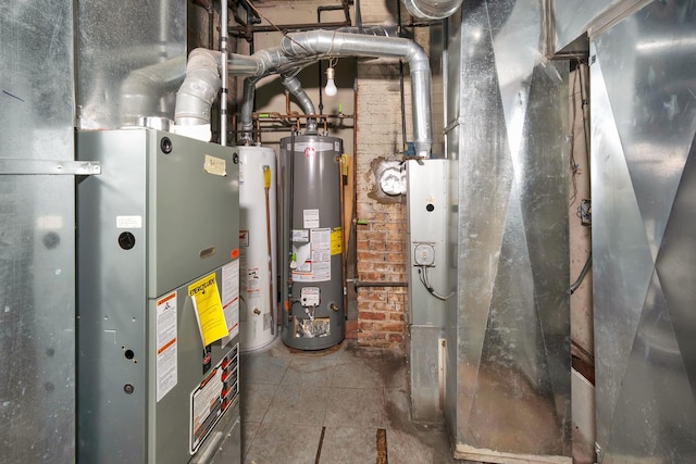 2720 S Christiana Ave, Chicago, IL 60623 - utility room featuring water heater and heating unit
