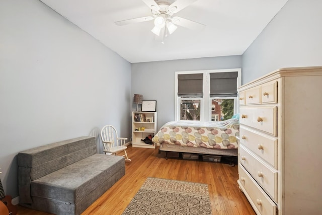 2815 W Jarvis Ave, Chicago, IL 60645 - bedroom featuring light wood-style flooring and ceiling fan
