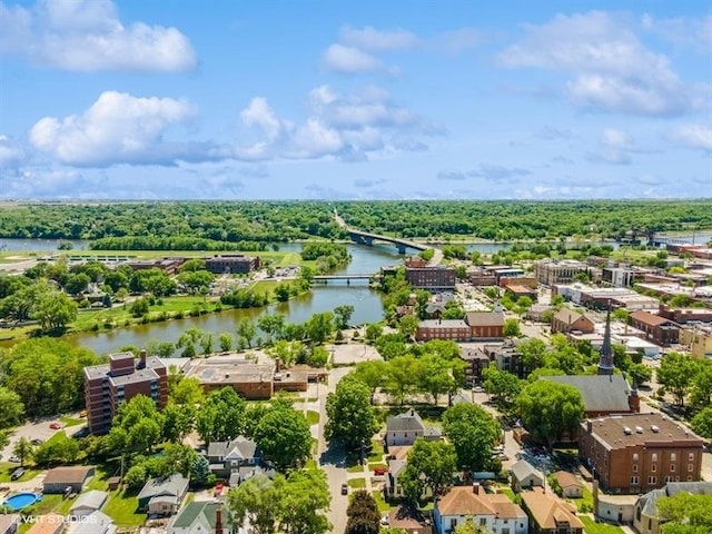1027 Paul St, Ottawa, IL 61350 - aerial perspective of suburban area featuring a large body of water