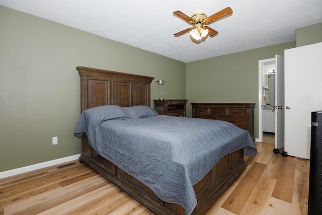 107 Regal Dr, Normal, IL 61761 - bedroom featuring light wood-style floors and ceiling fan