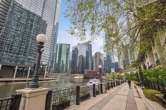 345 N Canal St Unit 1003, Chicago, IL 60606 - view of community with a water view and a skyline view