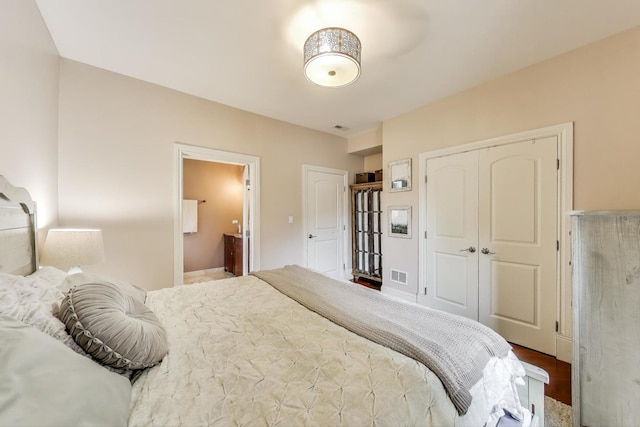 bedroom with ensuite bathroom
