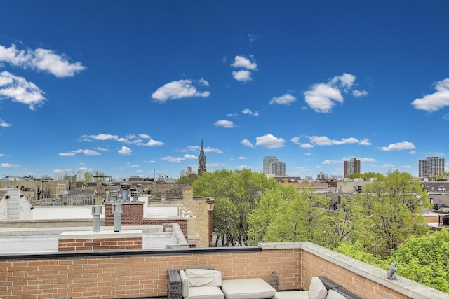 1426 N Cleveland Ave Unit 3, Chicago, IL 60610 - balcony featuring a view of city