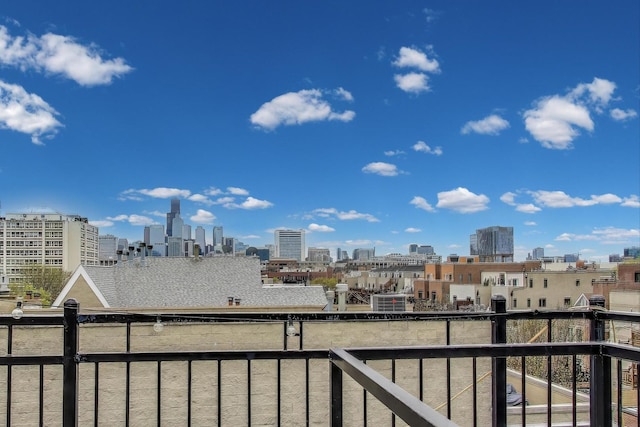 1426 N Cleveland Ave Unit 3, Chicago, IL 60610 - balcony featuring a view of skyline
