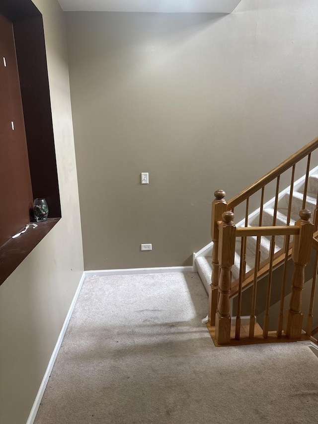 5588 Cambridge Way, Hanover Park, IL 60133 - stairs featuring baseboards and carpet