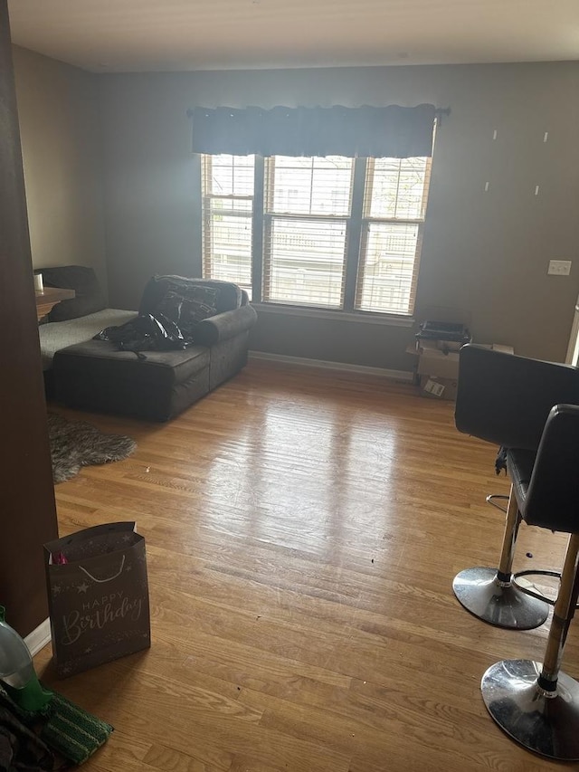 5588 Cambridge Way, Hanover Park, IL 60133 - living area featuring wood finished floors and baseboards