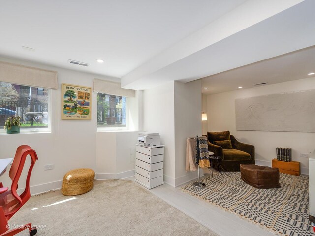 2426 W Mclean Ave, Chicago, IL 60647 - living area with recessed lighting and baseboards