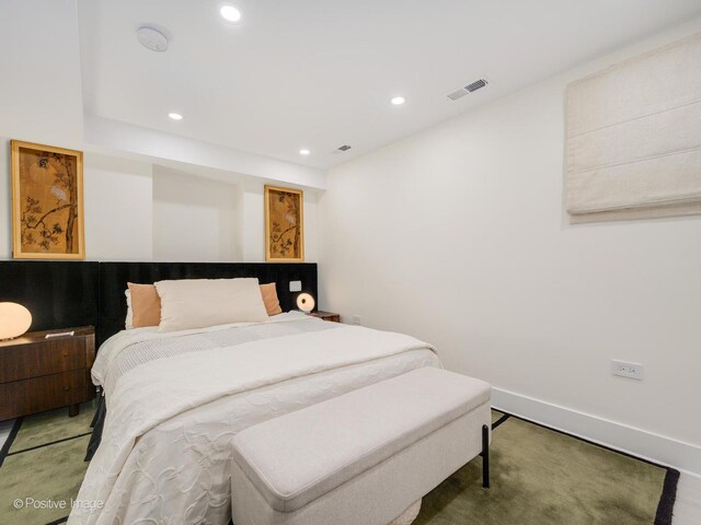 2426 W Mclean Ave, Chicago, IL 60647 - carpeted bedroom with recessed lighting and baseboards