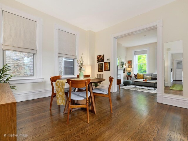 2426 W Mclean Ave, Chicago, IL 60647 - dining area with wood finished floors and baseboards