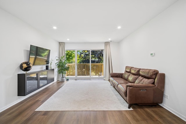 925 Spring Hill Dr Unit 211, Northbrook, IL 60062 - living room featuring wood finished floors and recessed lighting