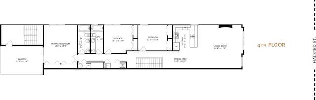 1625 N Halsted St, Chicago, IL 60614 - property floor plan