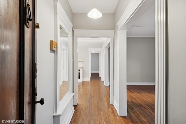 6104 S Kimbark Ave Unit 1, Chicago, IL 60637 - corridor featuring hardwood / wood-style floors and baseboards