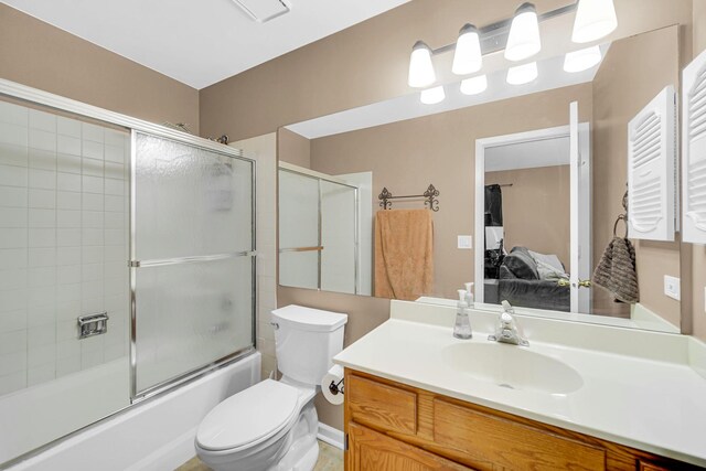 517 Woodcrest Dr, Mundelein, IL 60060 - bathroom with ensuite bath, combined bath / shower with glass door, and vanity