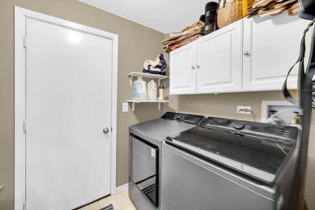 517 Woodcrest Dr, Mundelein, IL 60060 - laundry room with cabinet space and independent washer and dryer