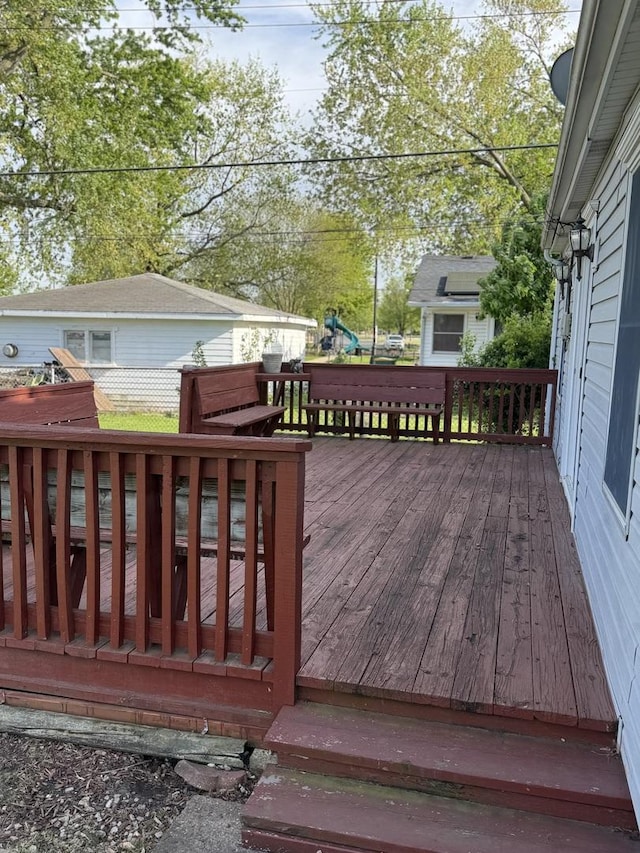 603 Kingston Dr, Romeoville, IL 60446 - view of wooden deck