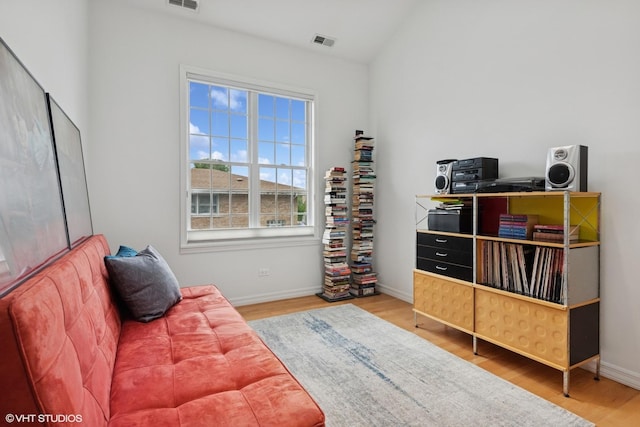 837 W 34th Pl, Chicago, IL 60608 - sitting room featuring wood finished floors and baseboards