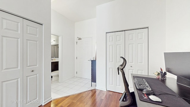 340 W Superior St Unit 1602, Chicago, IL 60654 - office featuring wood finished floors and baseboards