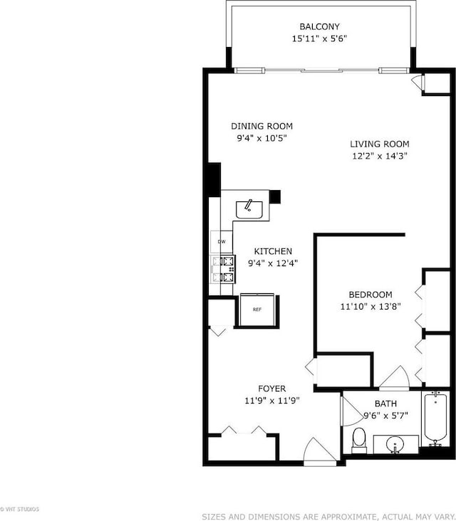340 W Superior St Unit 1602, Chicago, IL 60654 - room layout